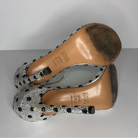 Stuart Weitzman Silver and Black Heels - Picture 5 of 14